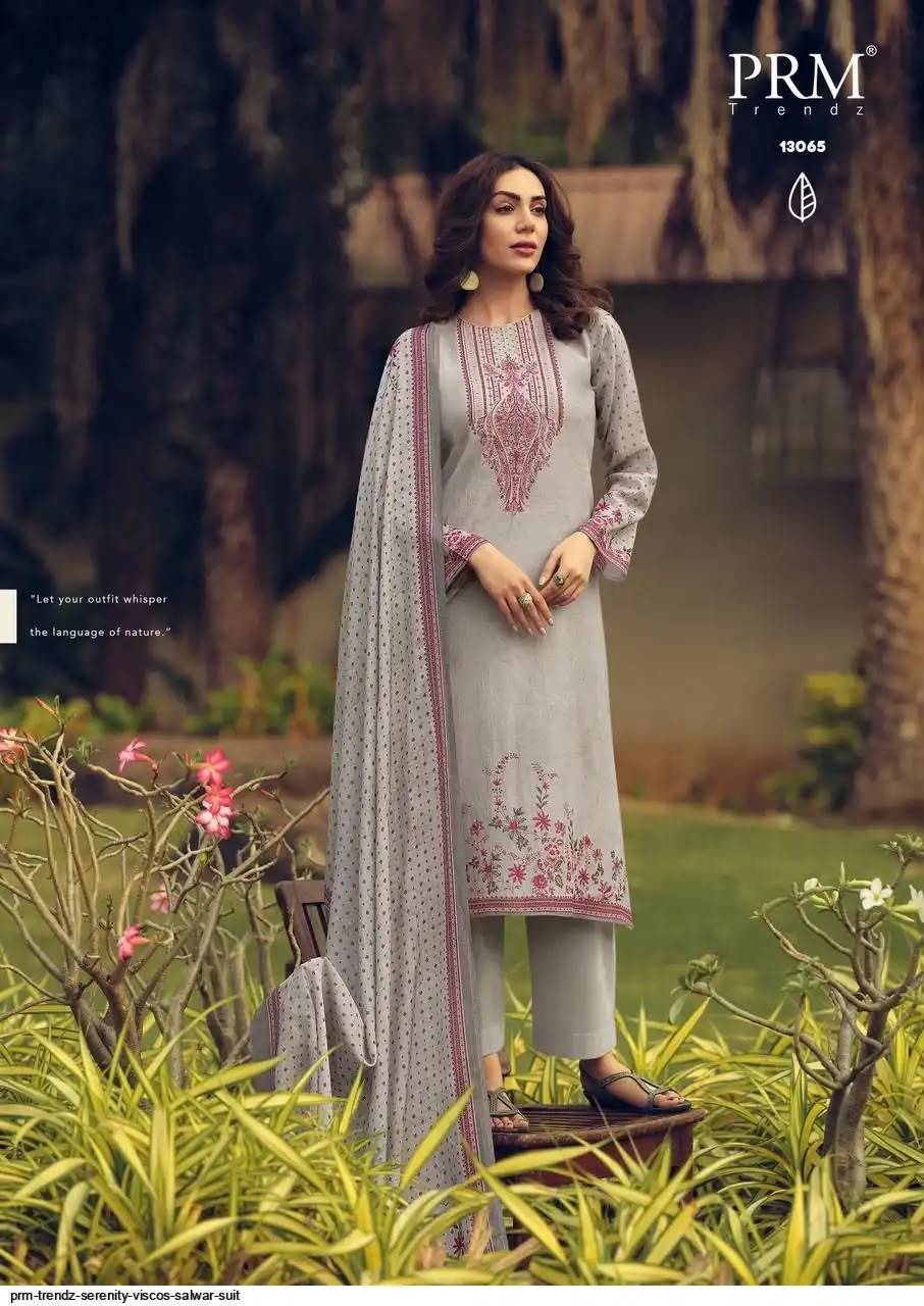 SERENITY By PRM TRENDZ 13063 To 13068 Series Stylish Beautiful Colourful PURE VISCOUS MAL CHANDERI Dresses At Wholesale Price